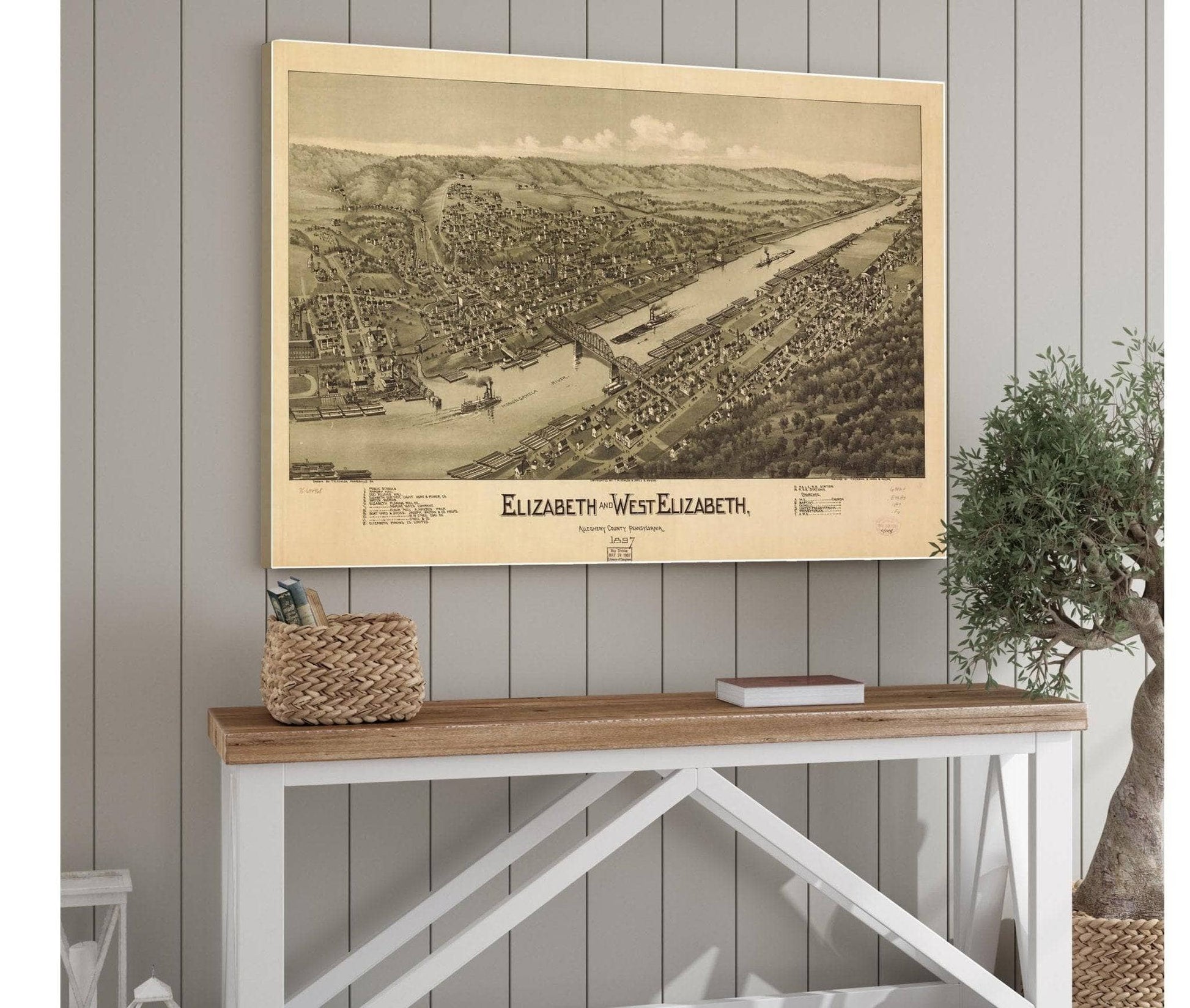 Elizabeth And West Elizabeth Allegheny County Pennsylvania 1897  State Of Pennsylvania