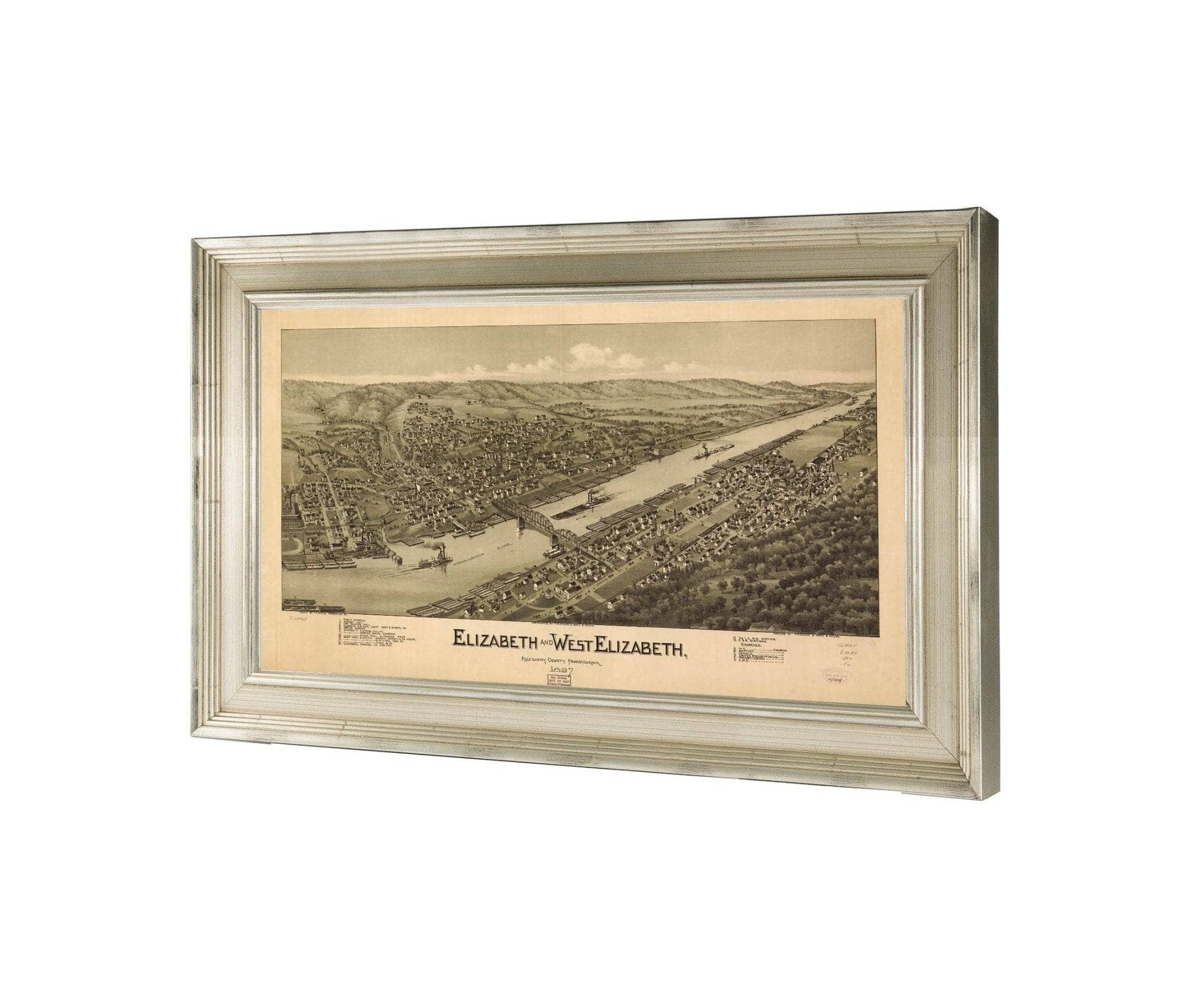 Elizabeth And West Elizabeth Allegheny County Pennsylvania 1897  State Of Pennsylvania