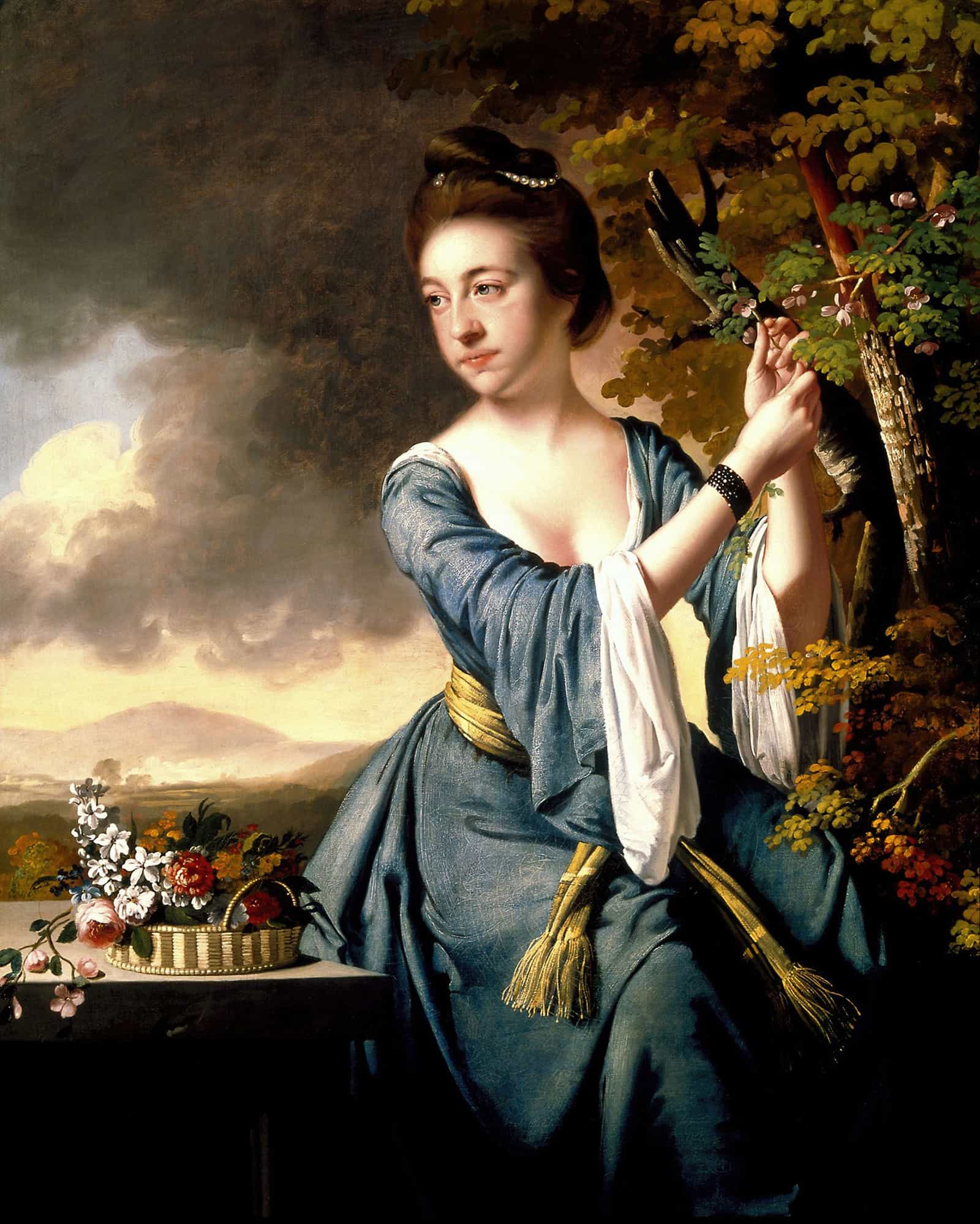Elizabeth Mrs John Bostock by Joseph Wright Of Derby