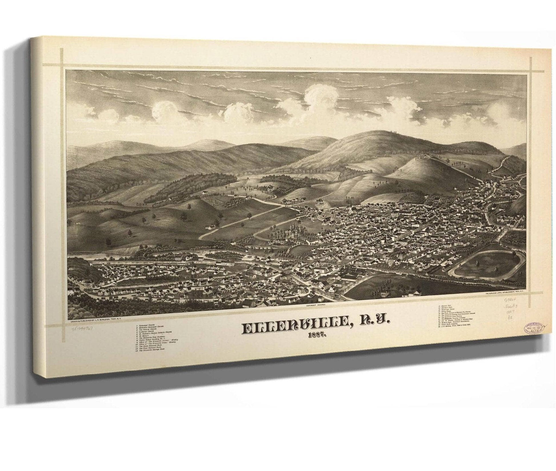 Ellenville Ny 1887  State Of New York