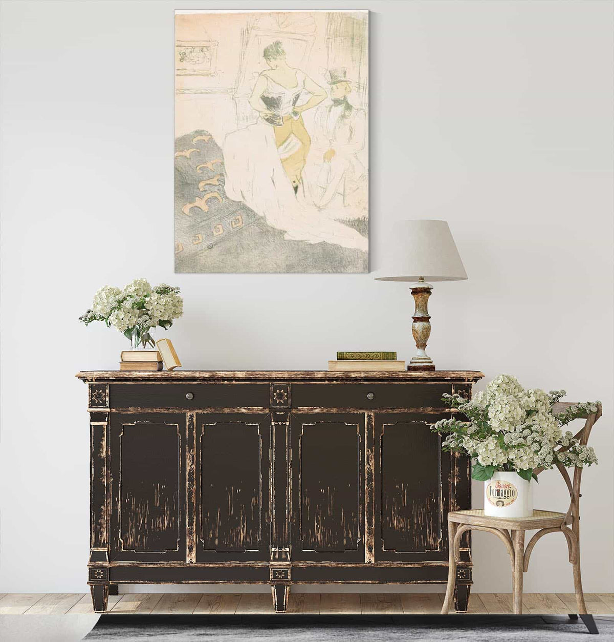 Elles Woman In A Corset by Henri De Toulouse Lautrec