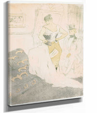 Elles Woman In A Corset by Henri De Toulouse Lautrec