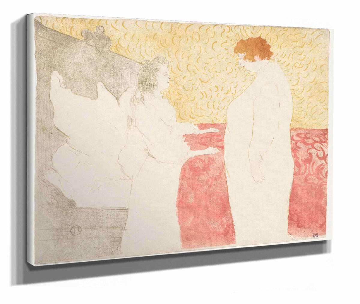 Elles Woman In Bed Mlle Cha U Ka O by Henri De Toulouse Lautrec