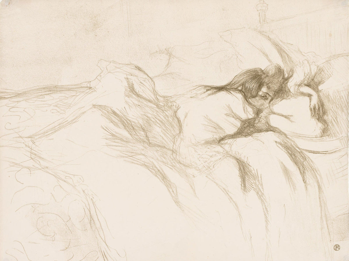Elles Woman Sleeping by Henri De Toulouse Lautrec