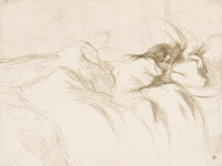 Elles Woman Sleeping by Henri De Toulouse Lautrec