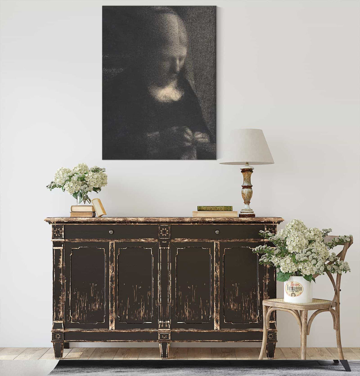 Embroidery The Artists Mother   by Georges Seurat