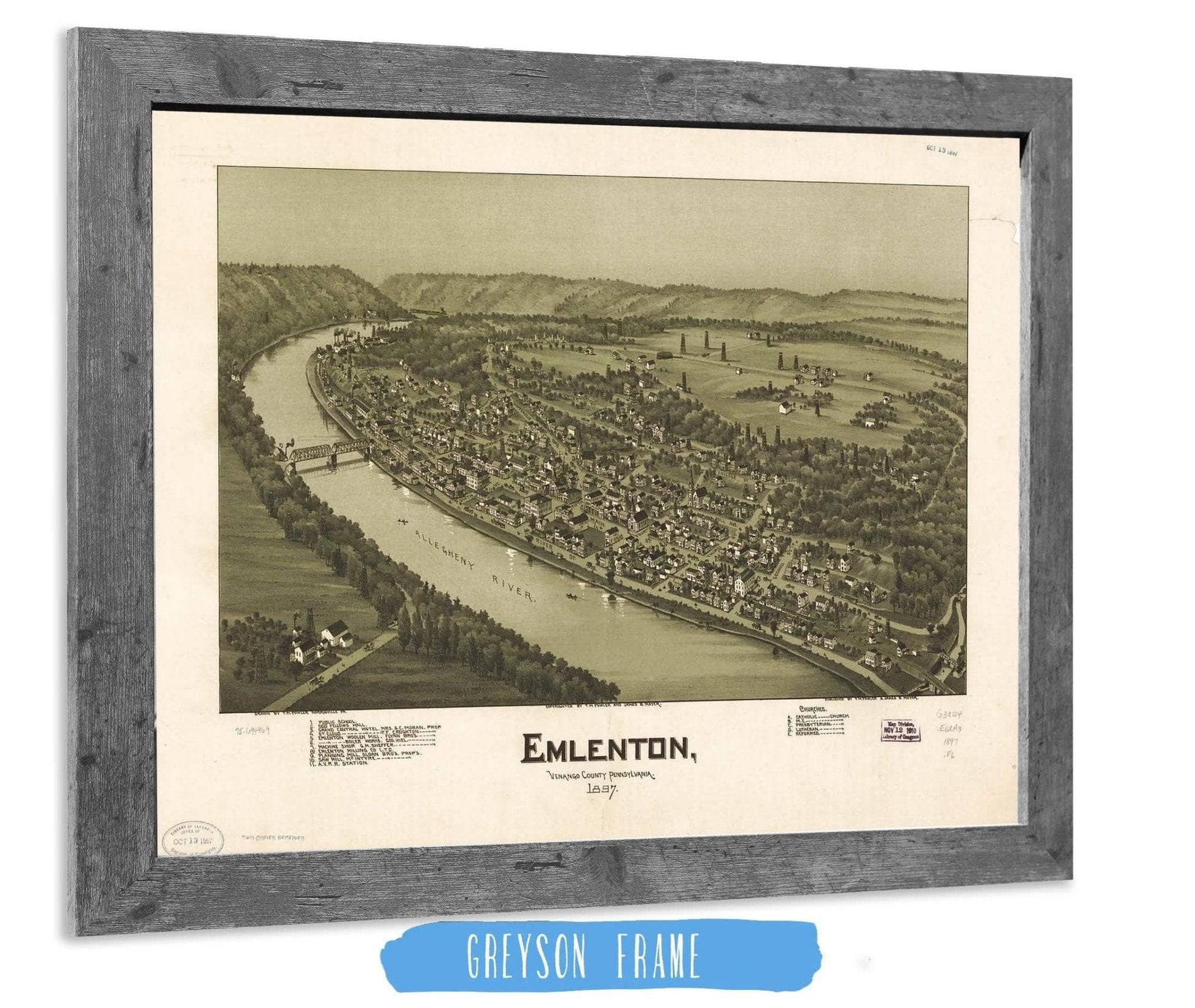 Emlenton Venango County Pennsylvania 1897 State of Pennsylvania