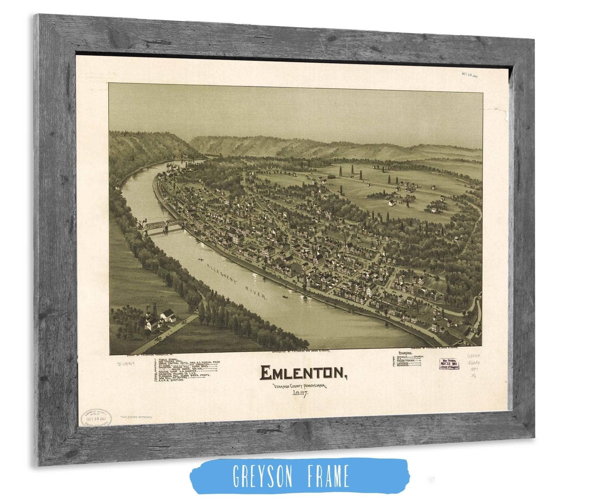 Emlenton Venango County Pennsylvania 1897 State of Pennsylvania