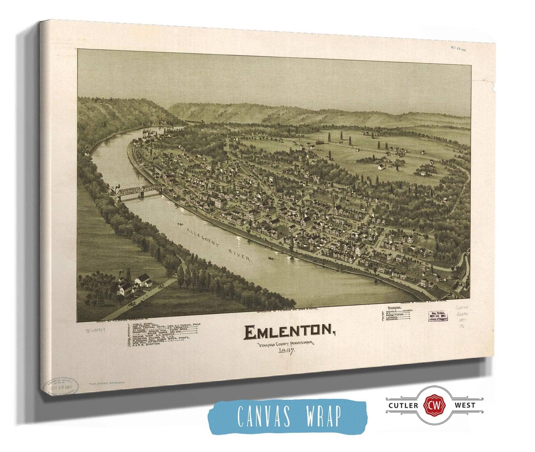 Emlenton Venango County Pennsylvania 1897 State of Pennsylvania