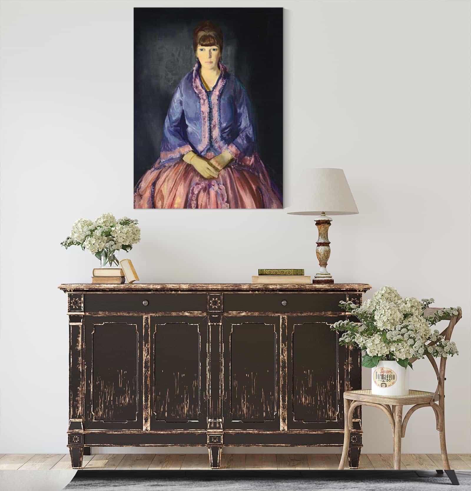 Emma In The Purple Dress by George Wesley Bellows