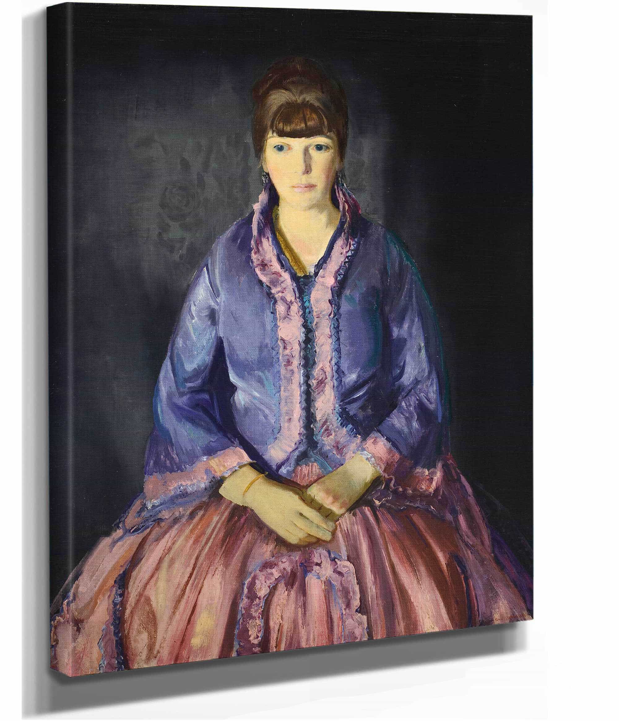 Emma In The Purple Dress by George Wesley Bellows