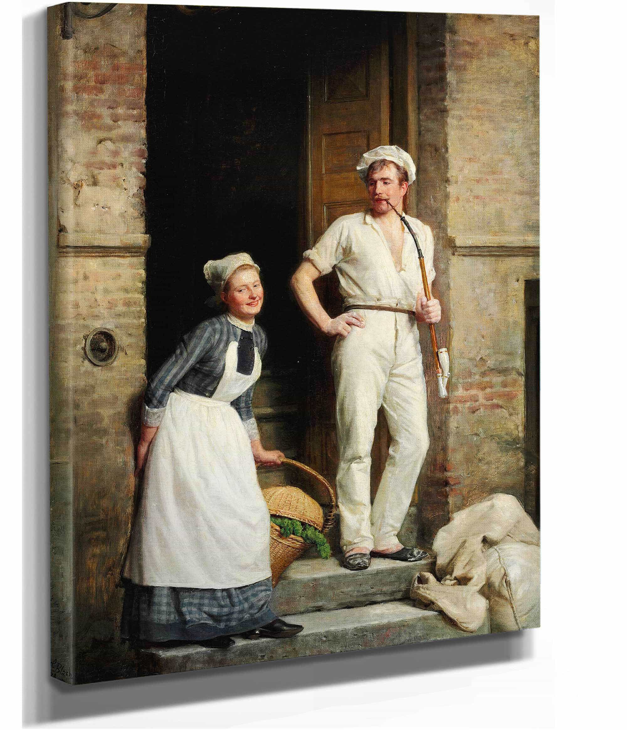 En Bager Der Kjoler Sig by Carl Bloch