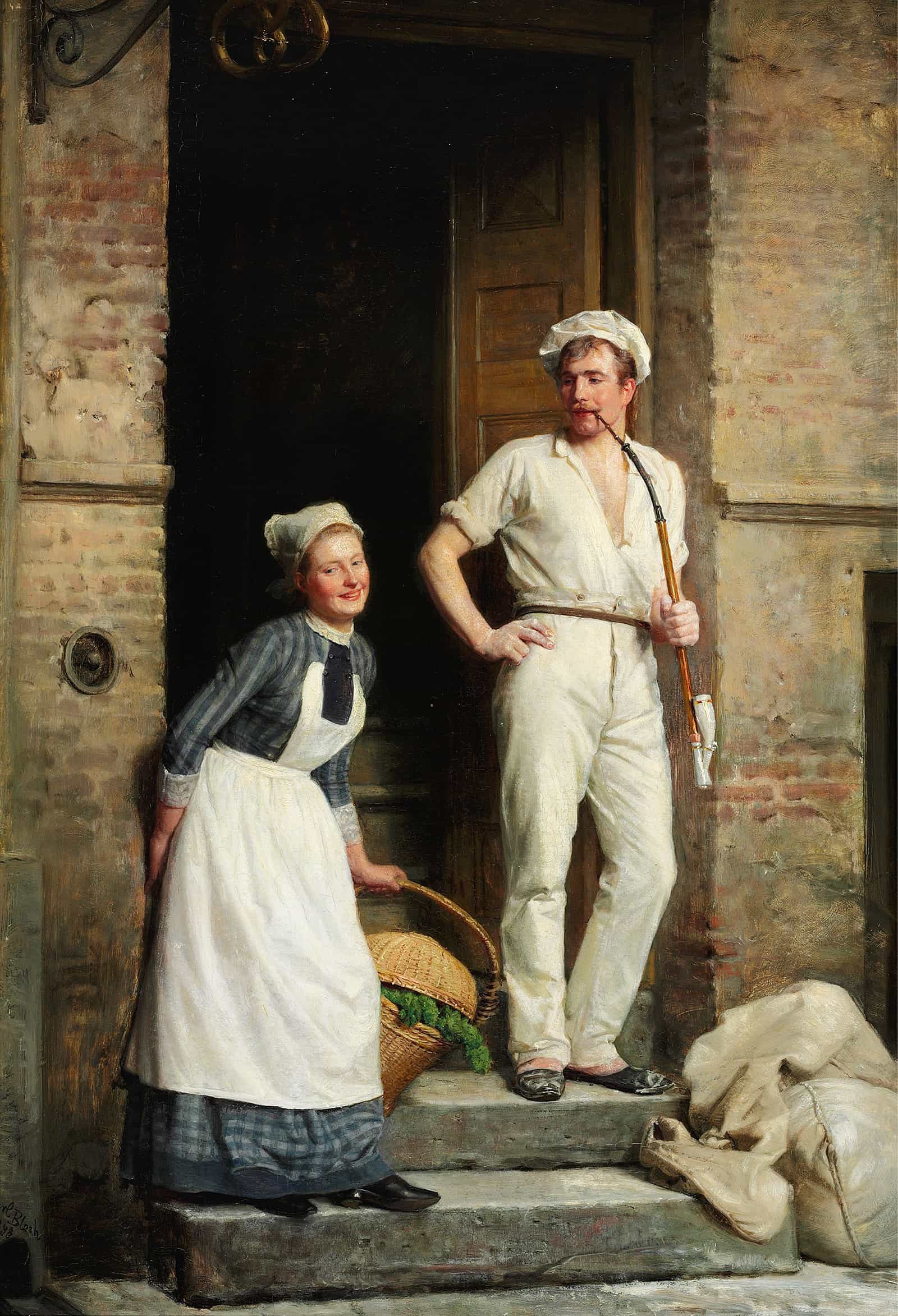En Bager Der Kjoler Sig by Carl Bloch