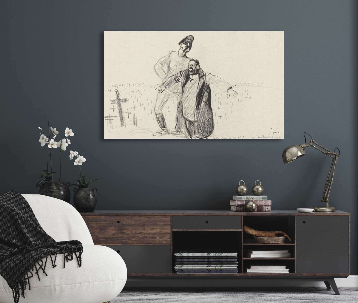 En Somme Ca Nest Que Du Materiel Humain by Jean Louis Forain