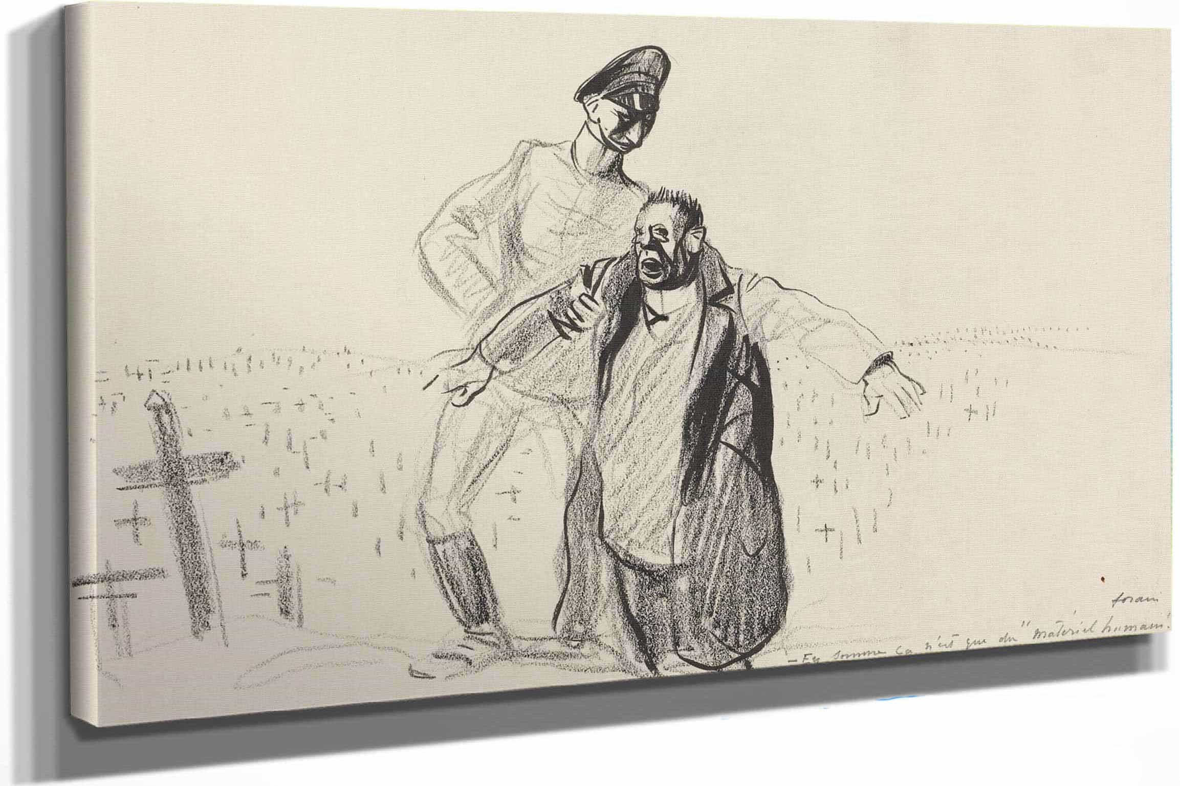 En Somme Ca Nest Que Du Materiel Humain by Jean Louis Forain