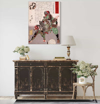 Endo Kiemon Masatada With Assailant by Tsukioka Yoshitoshi