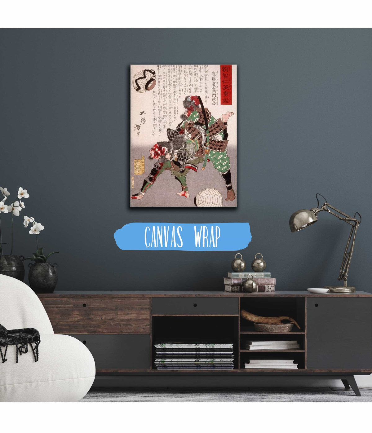 Endo Kiemon Masatada With Assailant by Tsukioka Yoshitoshi