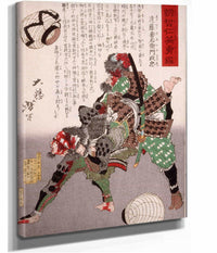 Endo Kiemon Masatada With Assailant by Tsukioka Yoshitoshi