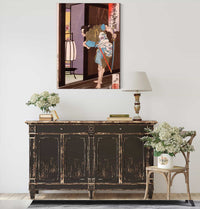 Endo Musha Morito Approaching Kesas Bedroom by Tsukioka Yoshitoshi