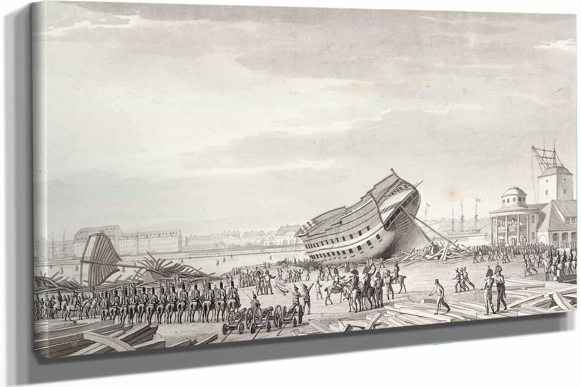 Englaendernes Sidste Dad I Kobenhavn by Christoffer Wilhelm Eckersberg