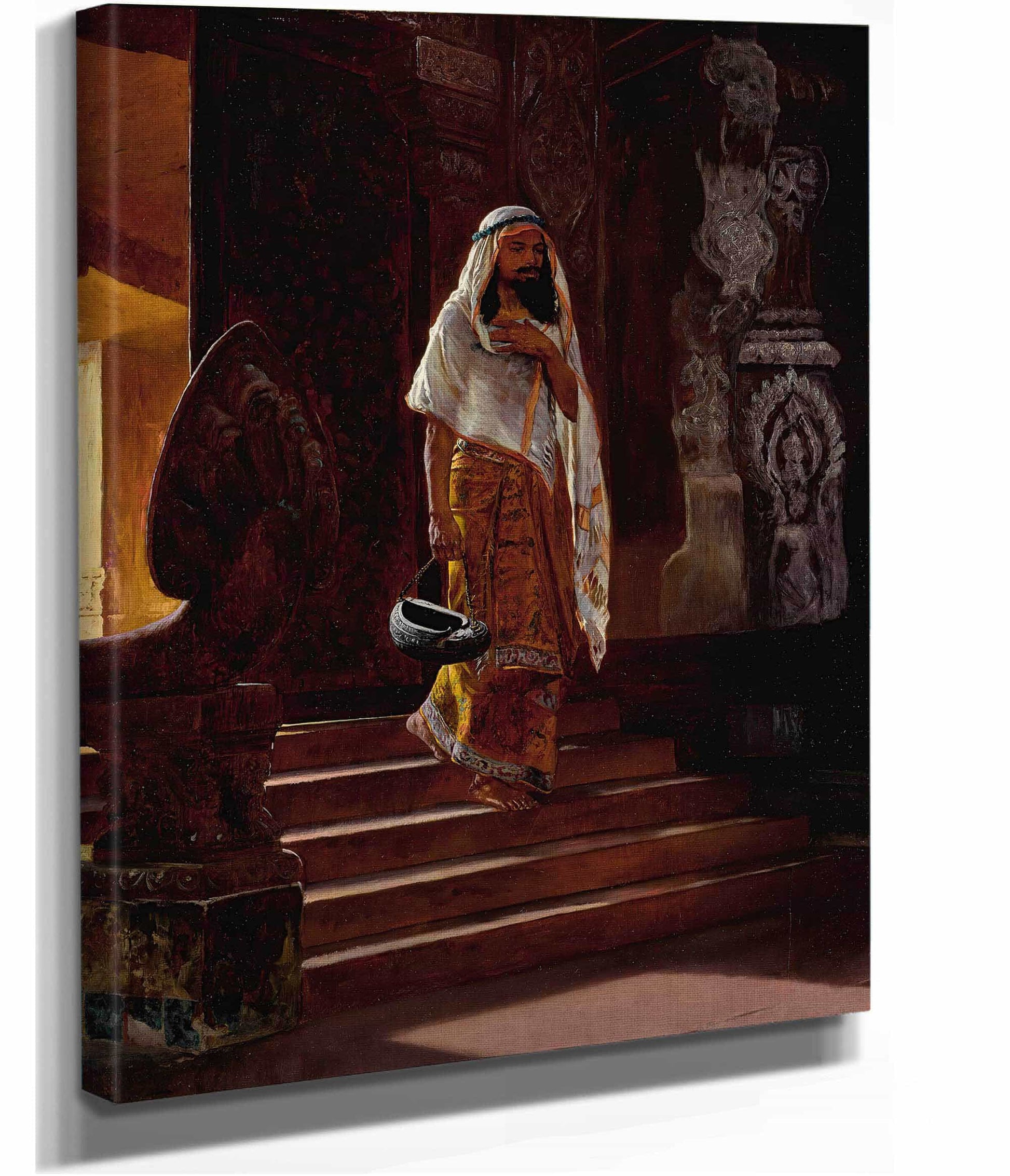 Entering The Temple by Rudolf Ernst