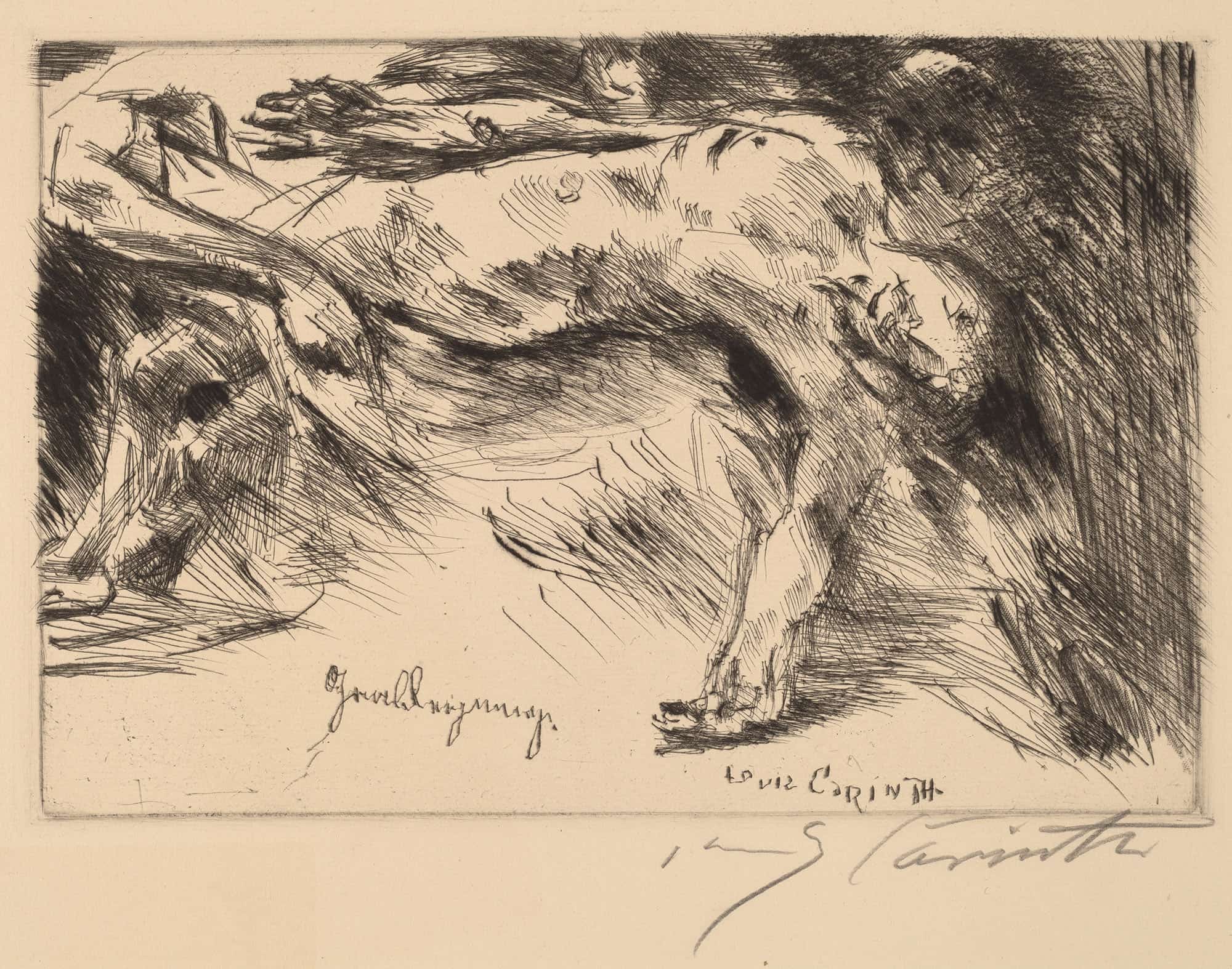 Entombment by Lovis Corinth