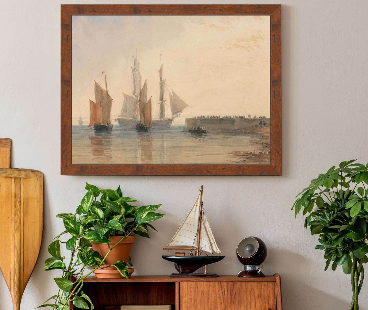 Entrance To Calais Harbour by David Cox