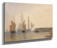 Entrance To Calais Harbour by David Cox