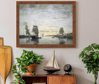 Entrance To The Harborle Havre by Eugene Boudin