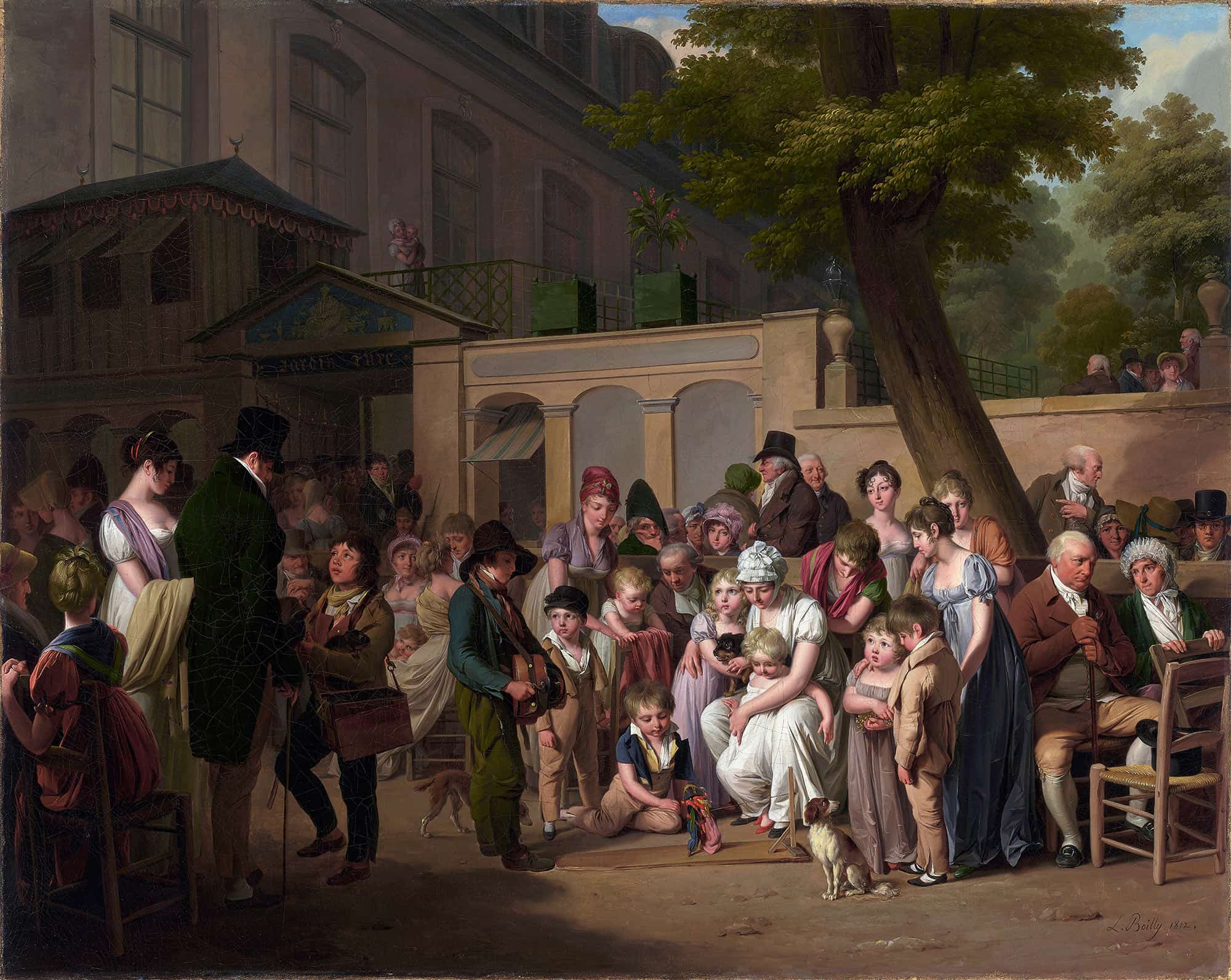 Entrance To The Jardin Turc by Louis Leopold Boilly