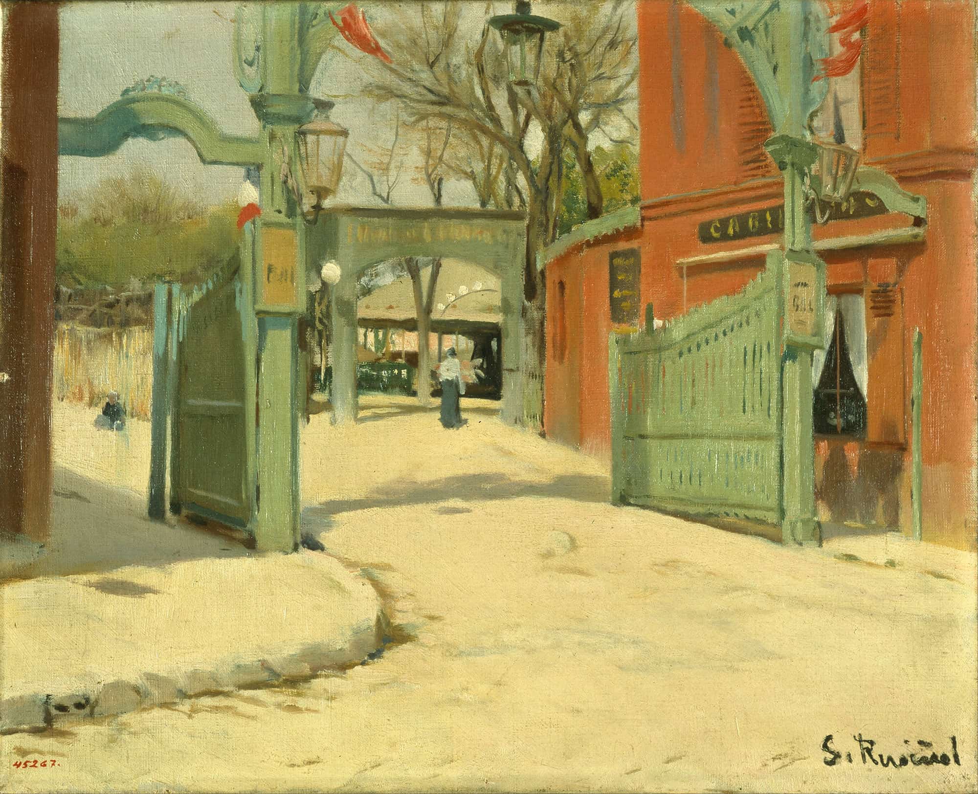 Entrance To The Park Of The Moulin De La Galette by Santiago Rusinol