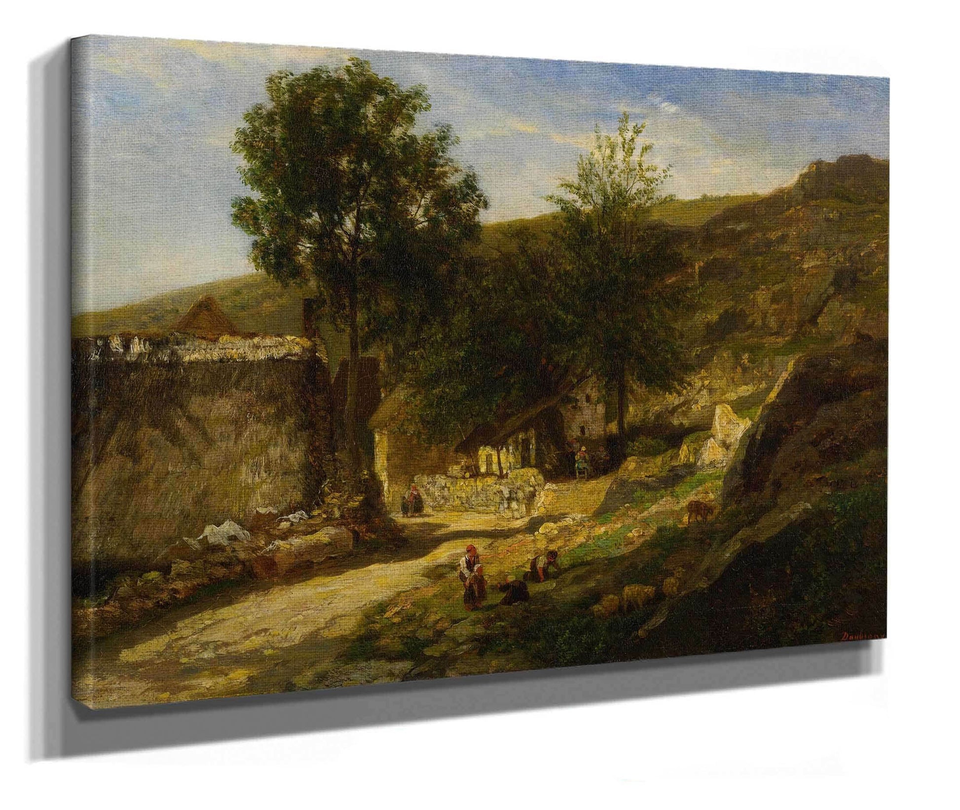 Entrance To The Village by Charles Francois Daubigny