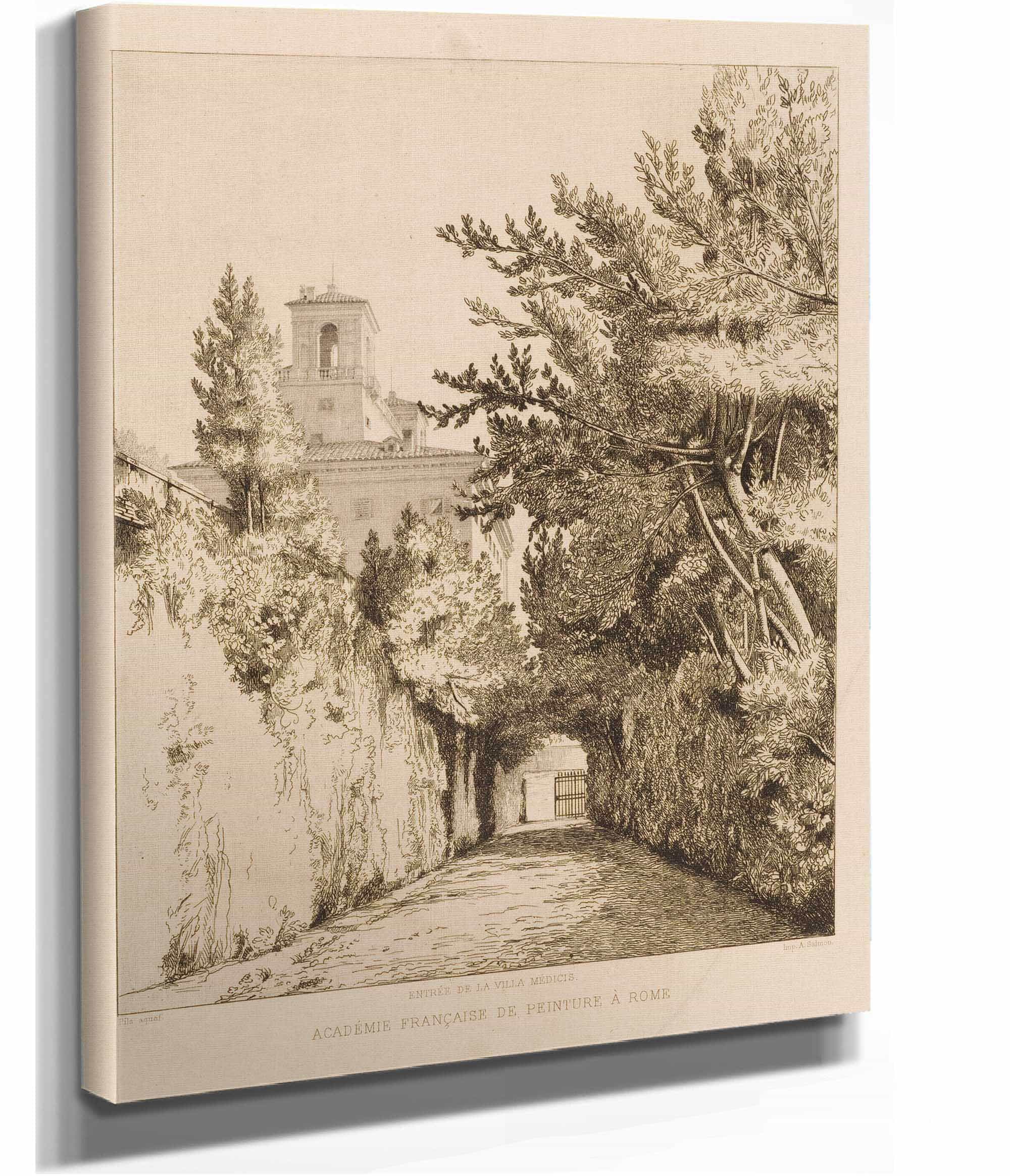 Entree De La Villa Medicis Academie Francaise De Peinture A Rome by Isidore Pils