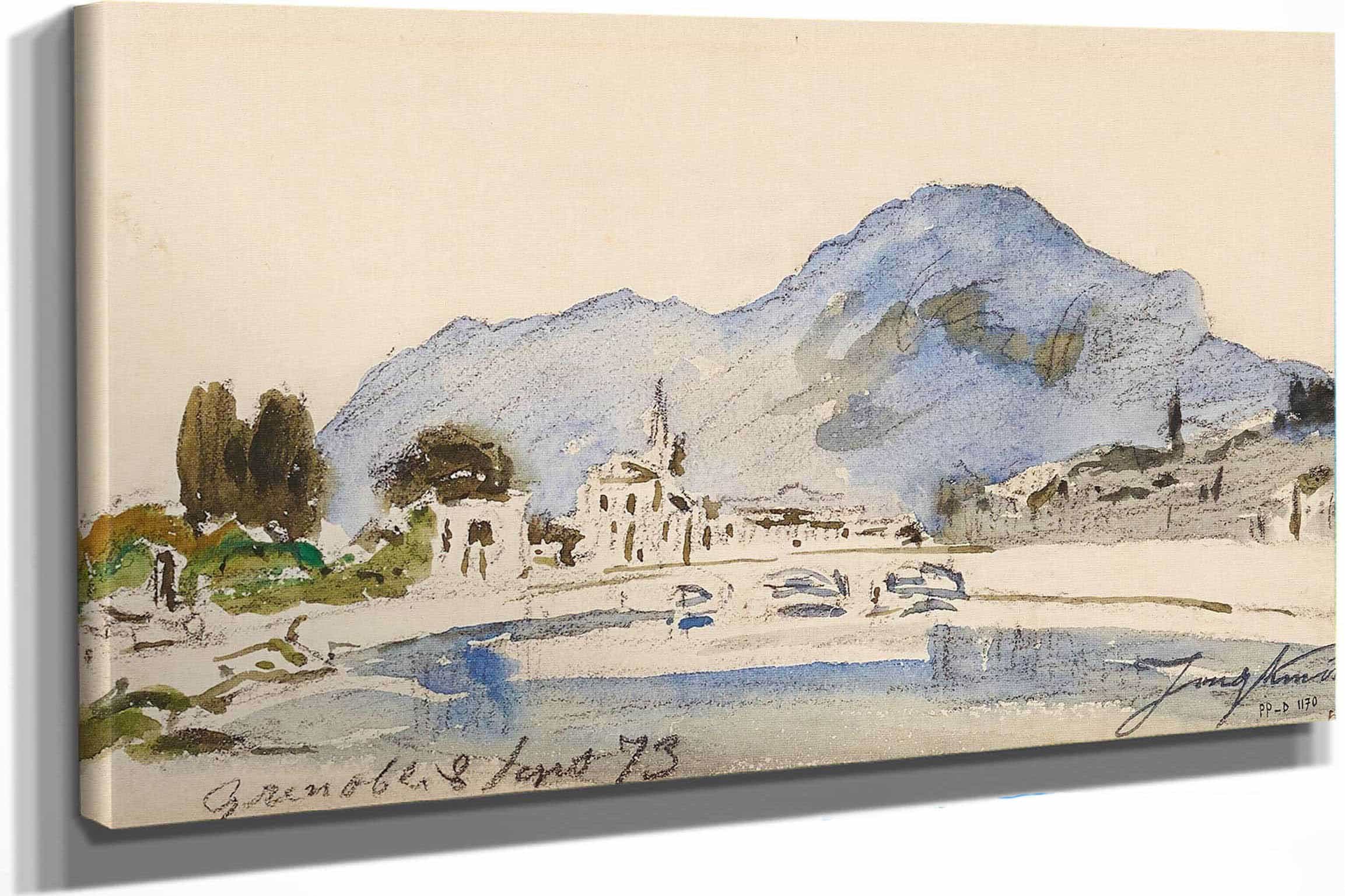 Environs De Grenoble by Johan Barthold Jongkind