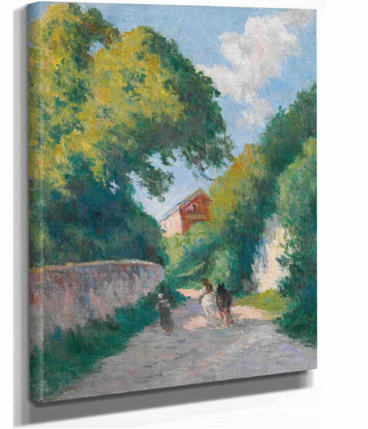 Environs De Rolleboise Le Retour A La Ferme by Maximilien Luce