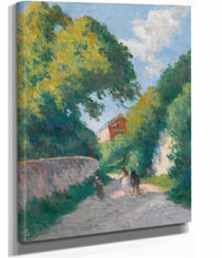 Environs De Rolleboise Le Retour A La Ferme by Maximilien Luce