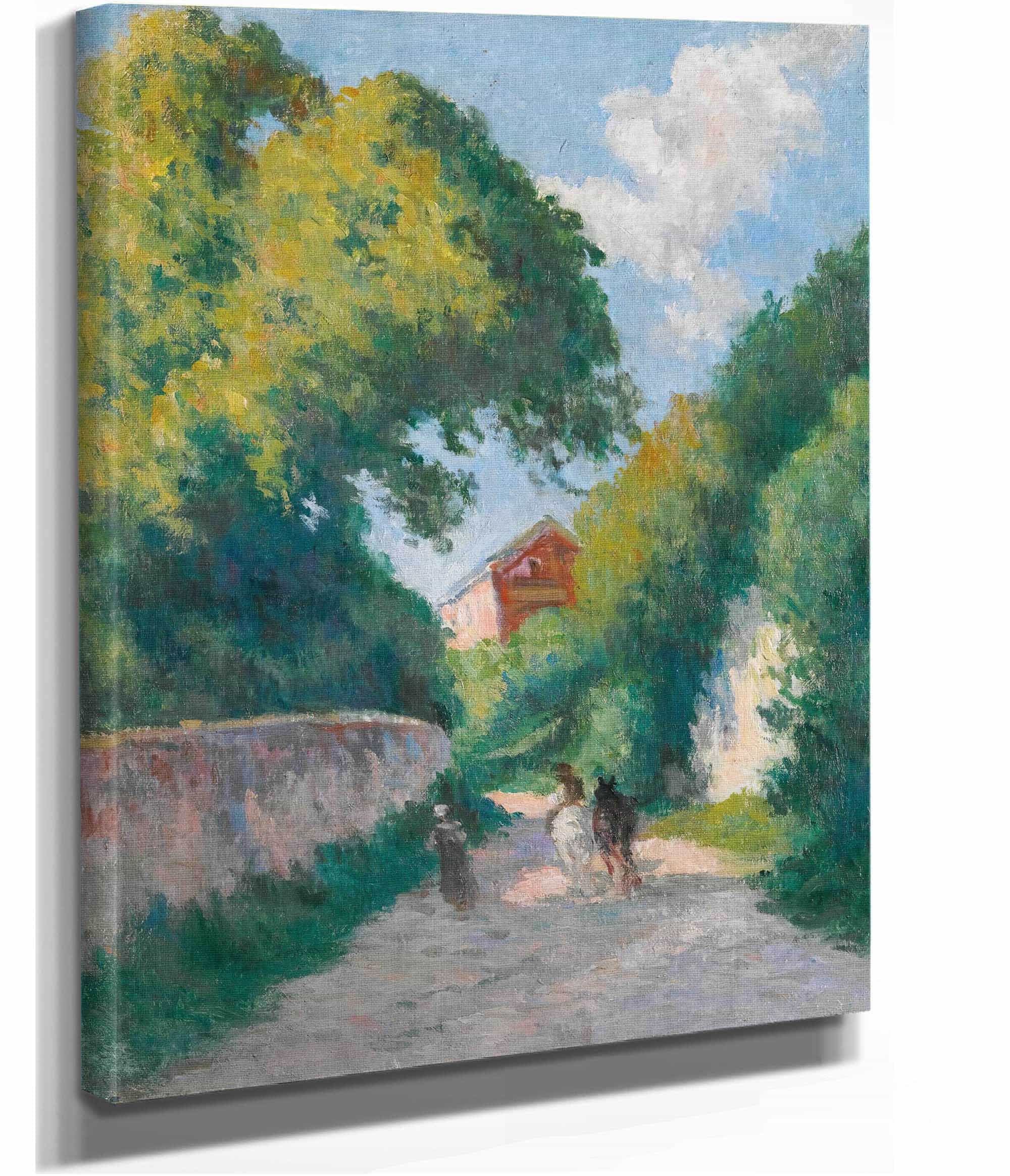 Environs De Rolleboise Le Retour A La Ferme by Maximilien Luce