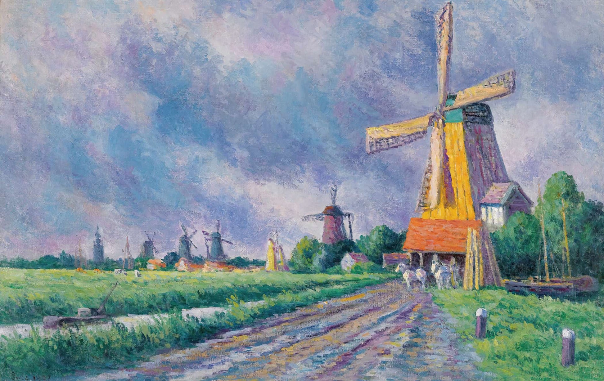 Environs De Rotterdam by Maximilien Luce