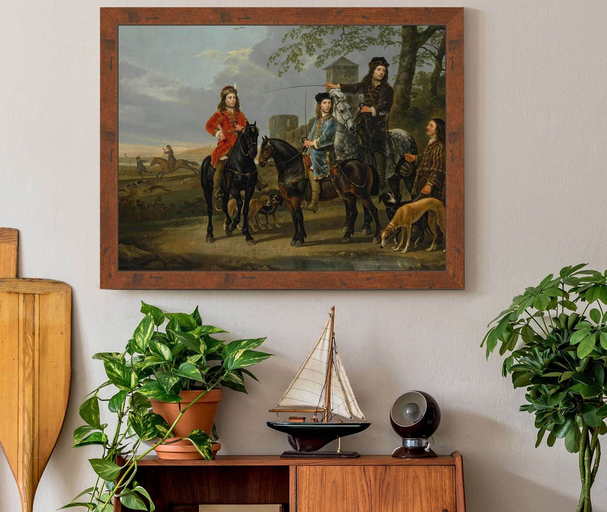 Equestrian Portrait Of Cornelis And Michiel Pompe Van Meerdervoort by Aelbert Cuyp
