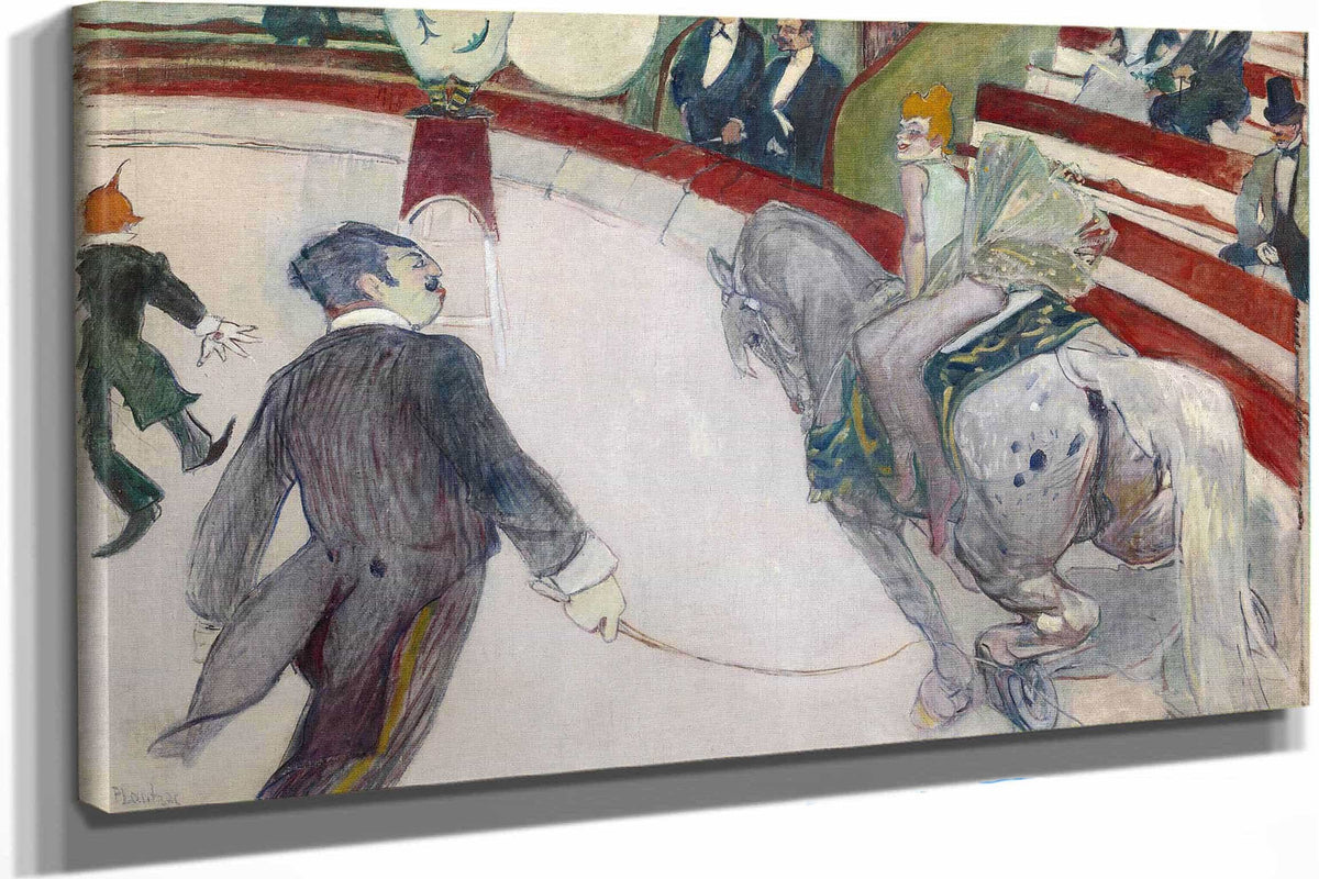 Equestrienne At The Cirque Fernando by Henri De Toulouse Lautrec