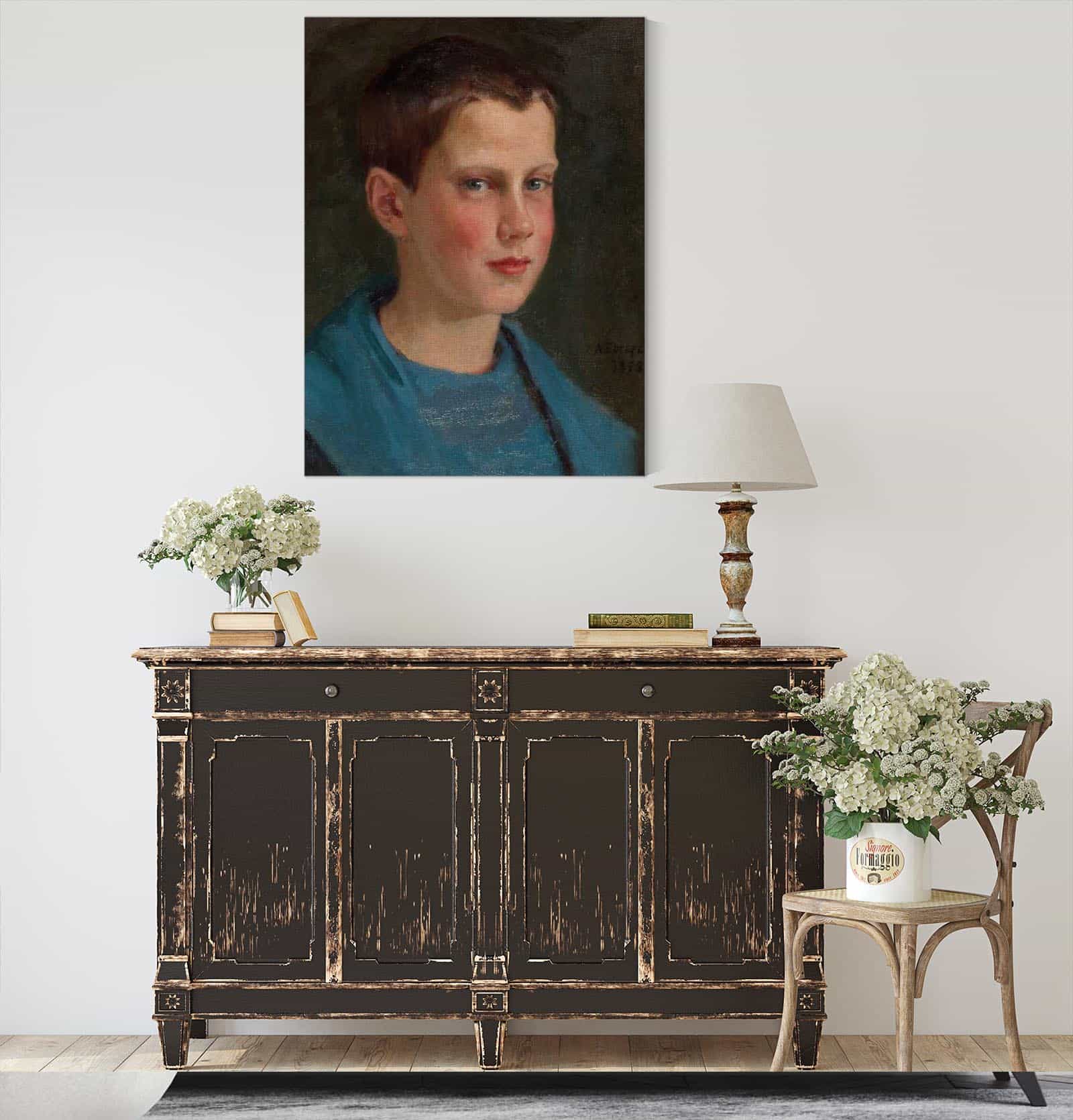 Erik Edelfelt Lapsena by Albert Edelfelt