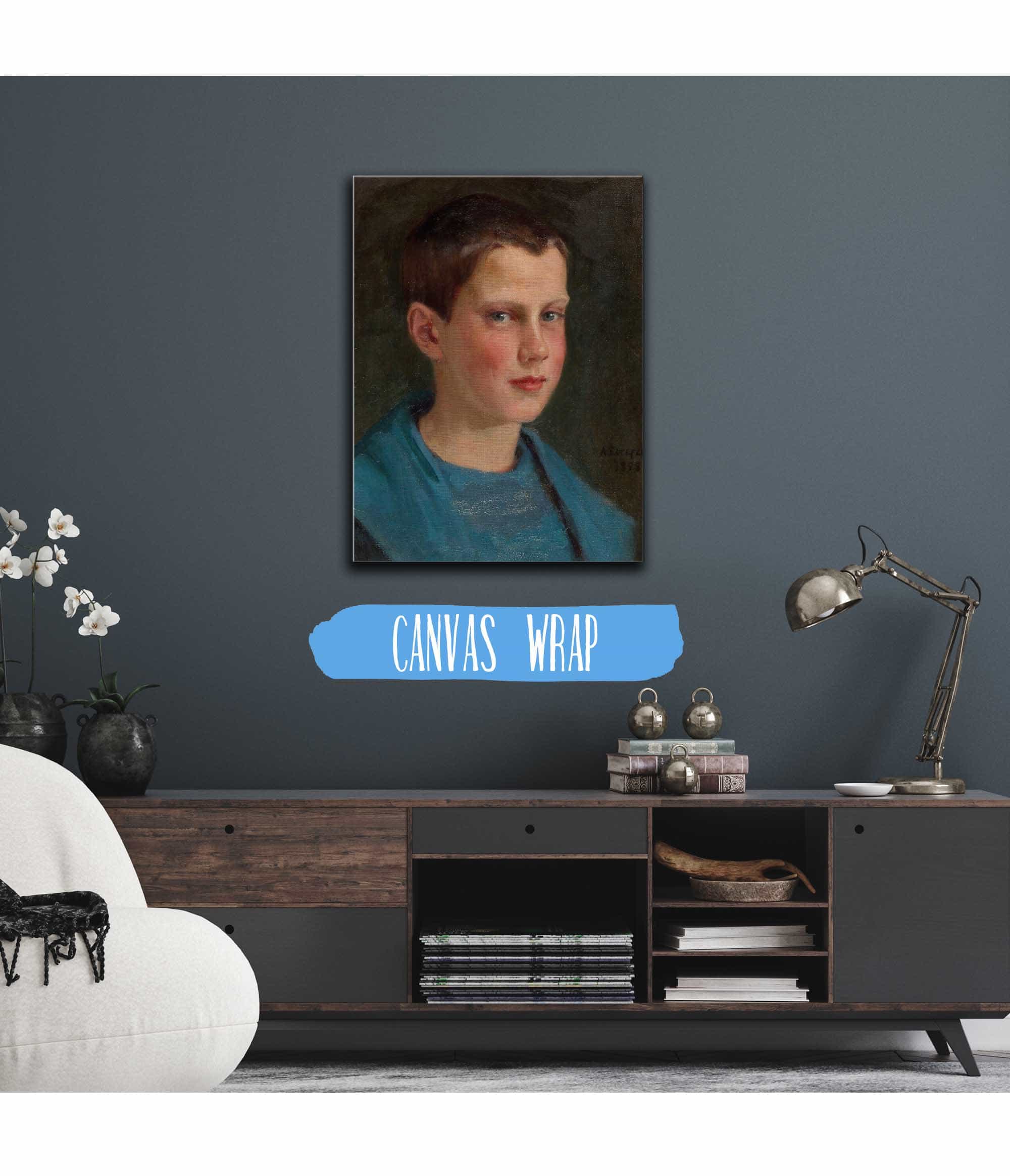 Erik Edelfelt Lapsena by Albert Edelfelt