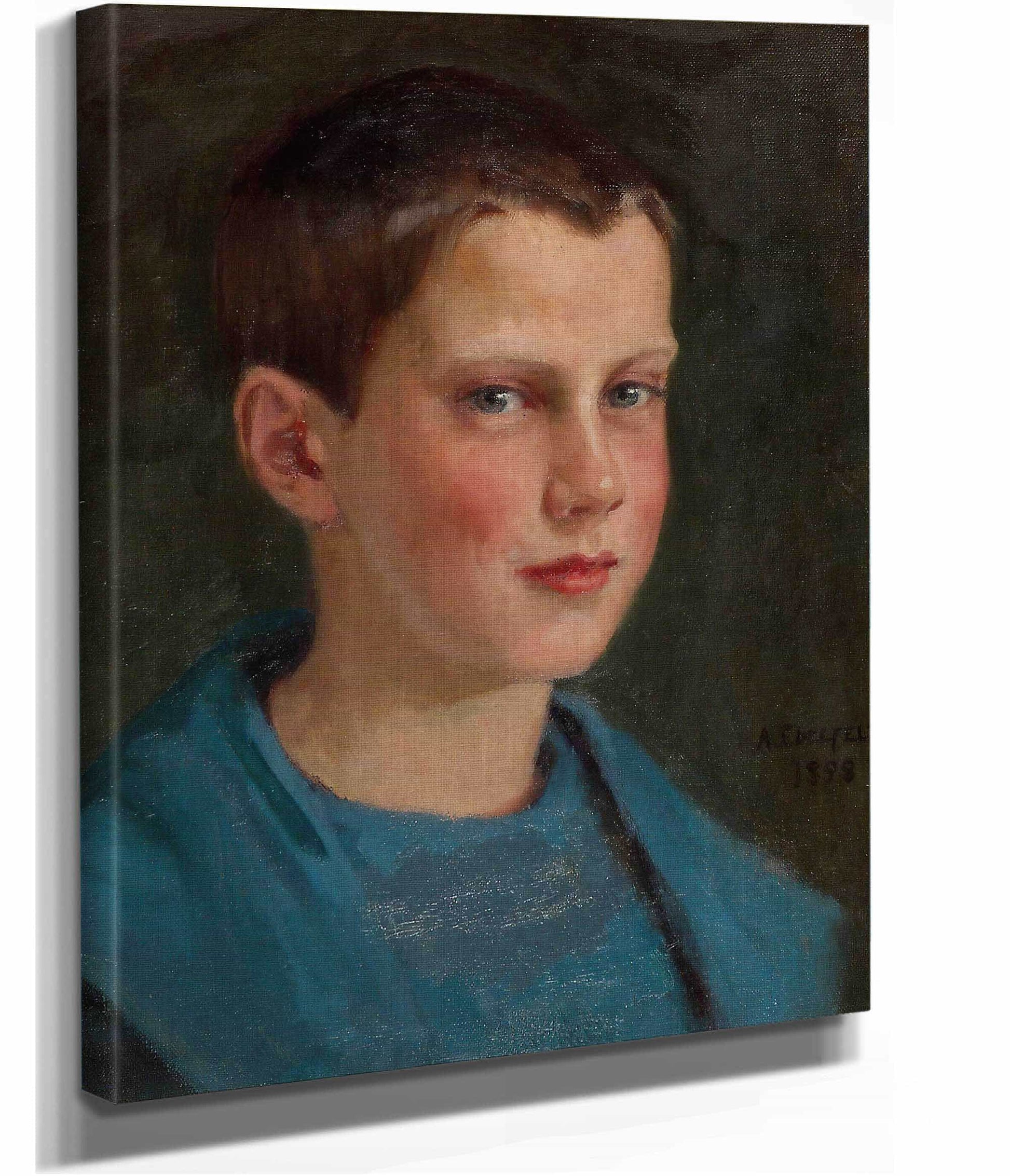 Erik Edelfelt Lapsena by Albert Edelfelt