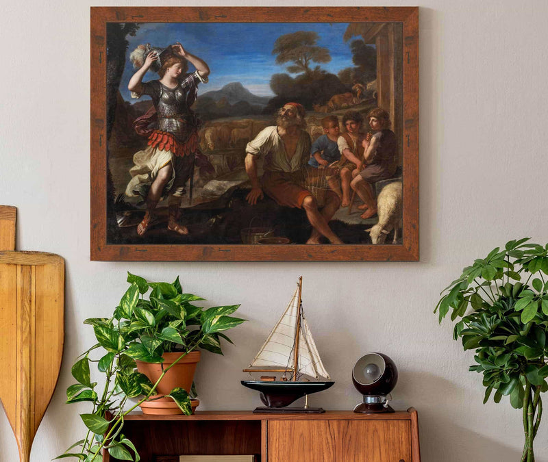 Erminia And The Shepherds  by Guercino