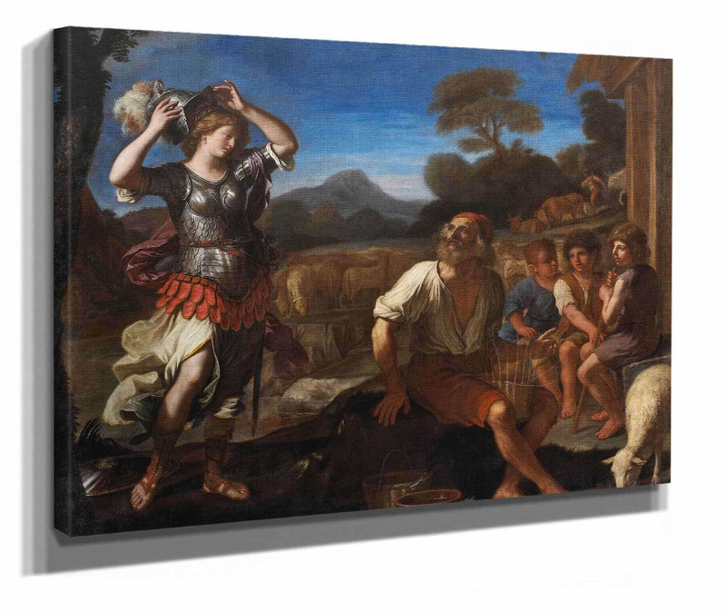 Erminia And The Shepherds  by Guercino