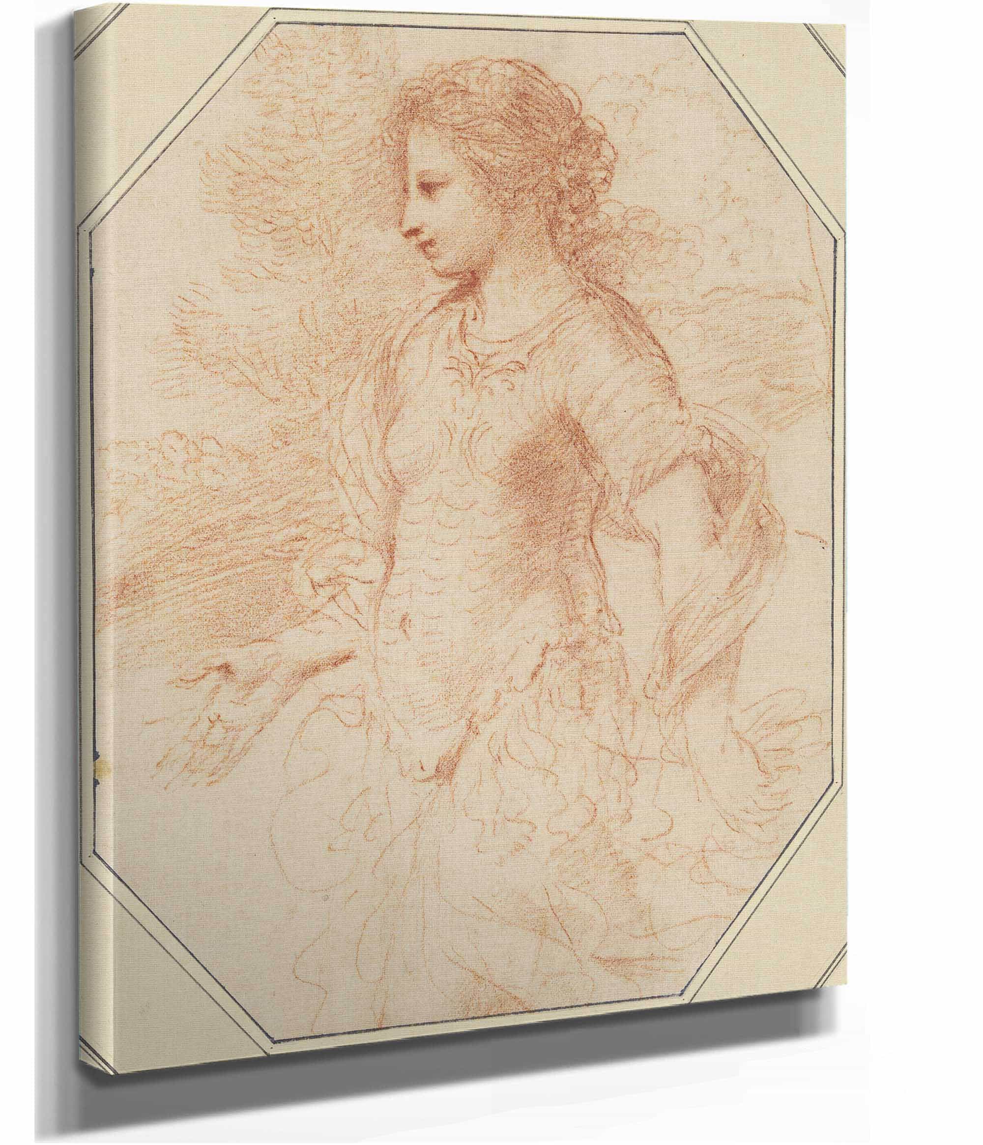 Erminia by Guercino