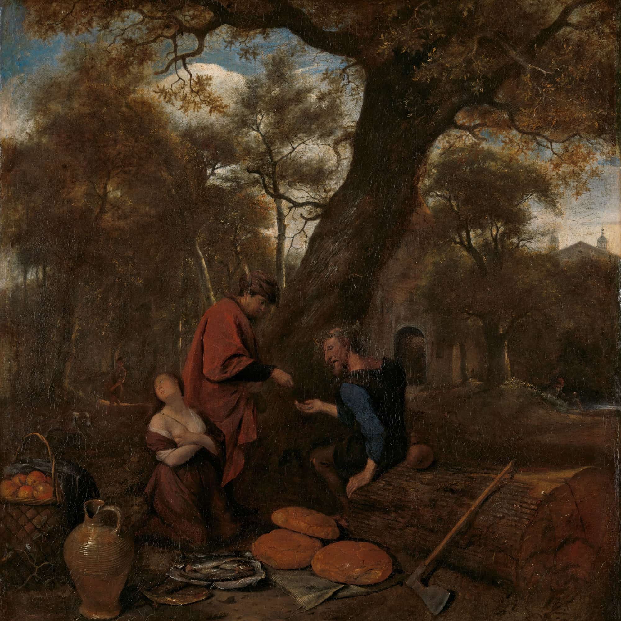 Erysichthon Selling His Daughter  by Jan Steen