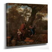 Erysichthon Selling His Daughter  by Jan Steen