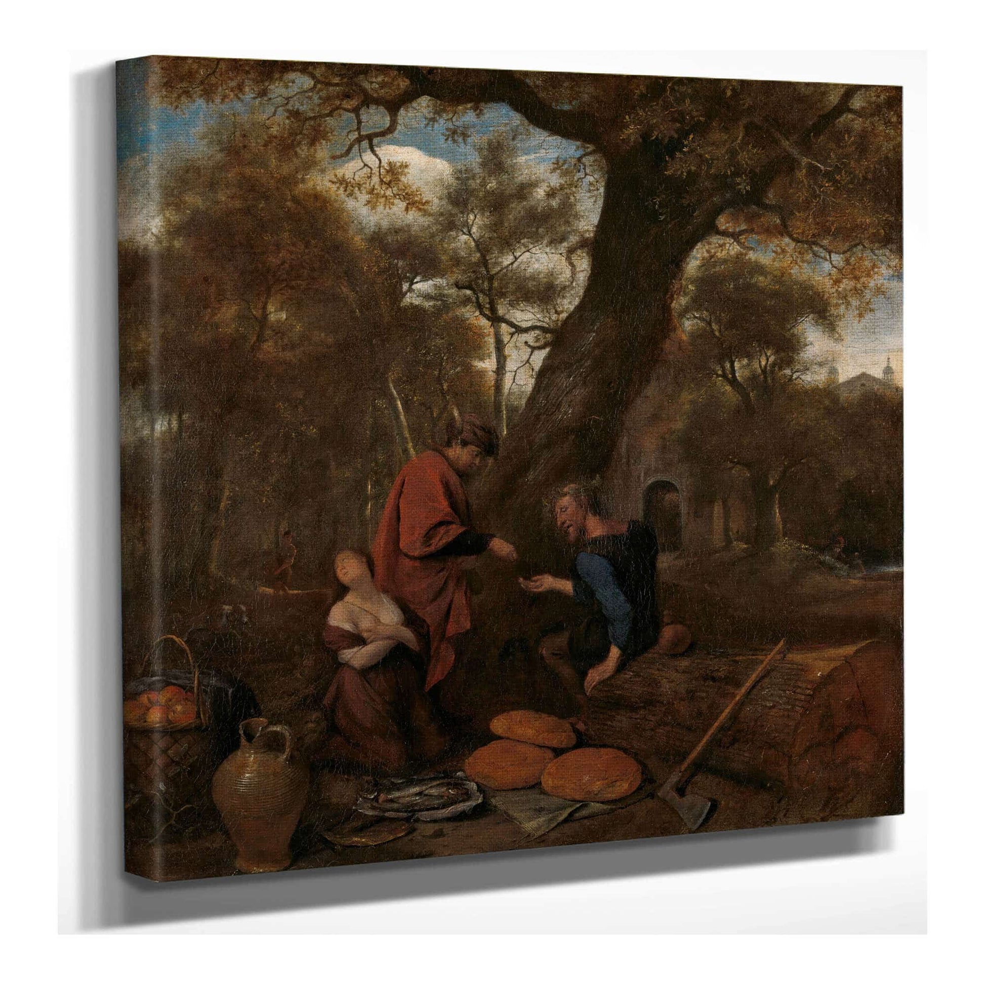 Erysichthon Selling His Daughter  by Jan Steen
