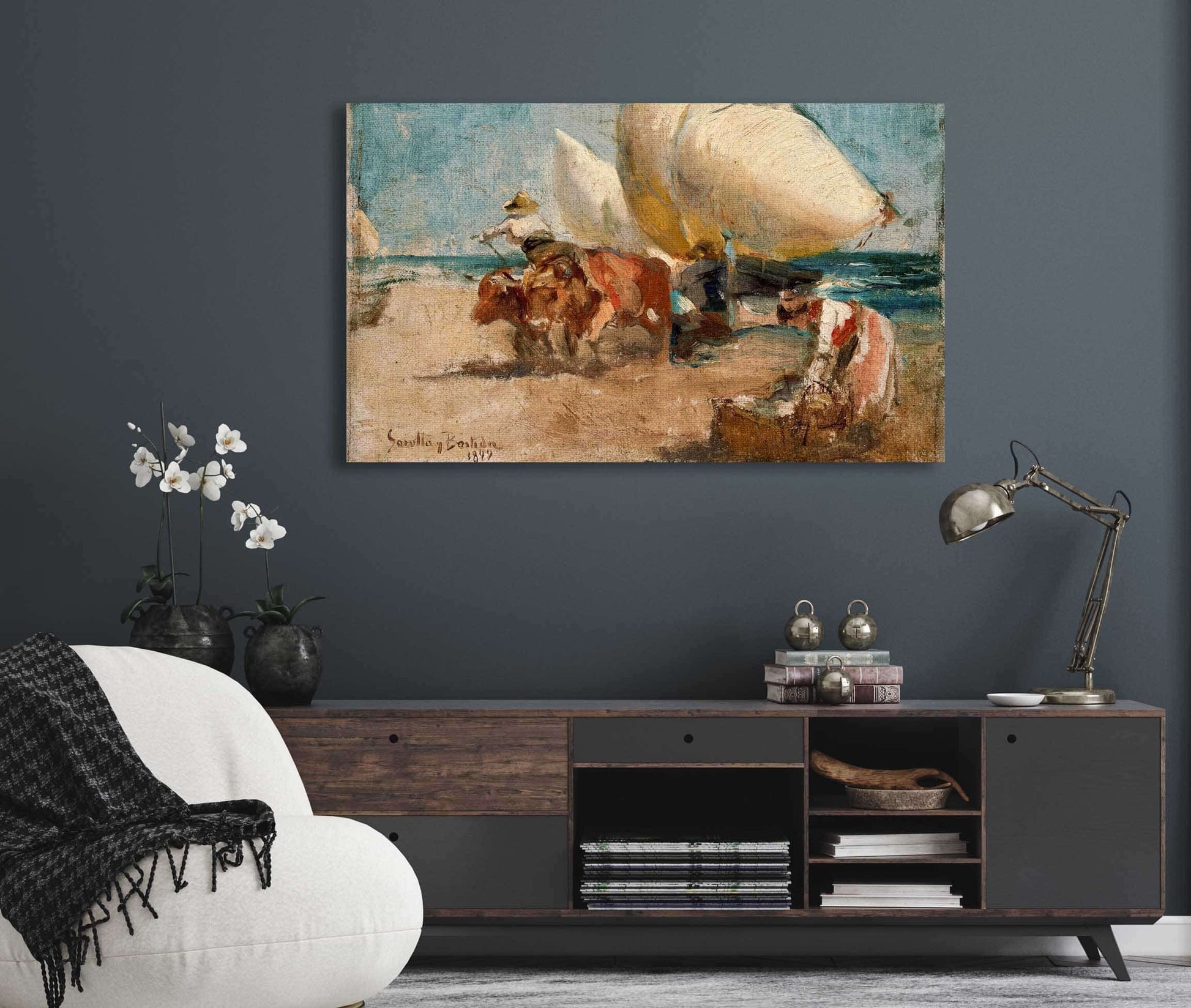 Escena De Playa by Joaquin Sorolla